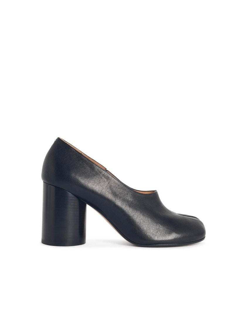 Maison Margiela 'Tabi Pump' Black Leather Pumps