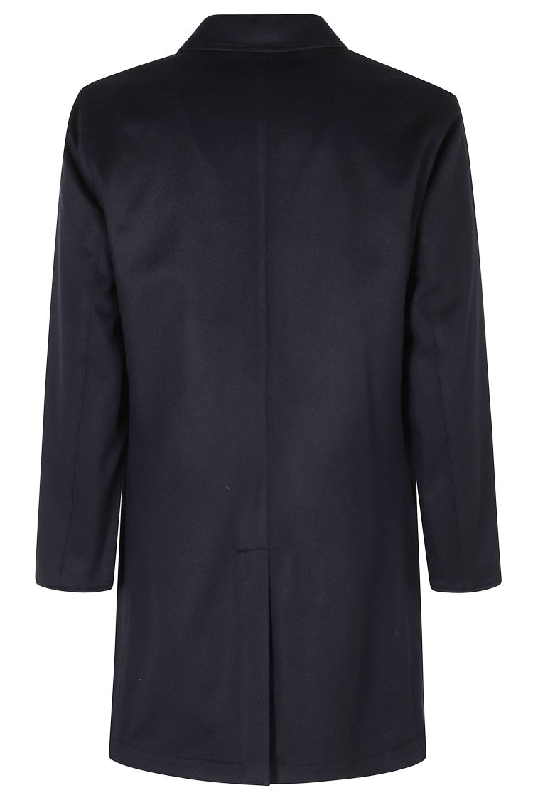 Kired Blue Double Cash Reversible Cashmere-Blend Parka