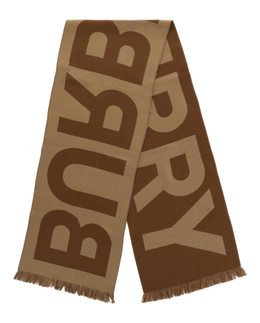 Burberry Logo Wool Scarf