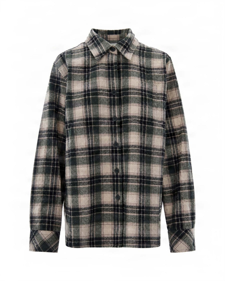 P.A.R.O.S.H. Plaid Cotton Long-Sleeve Shirt