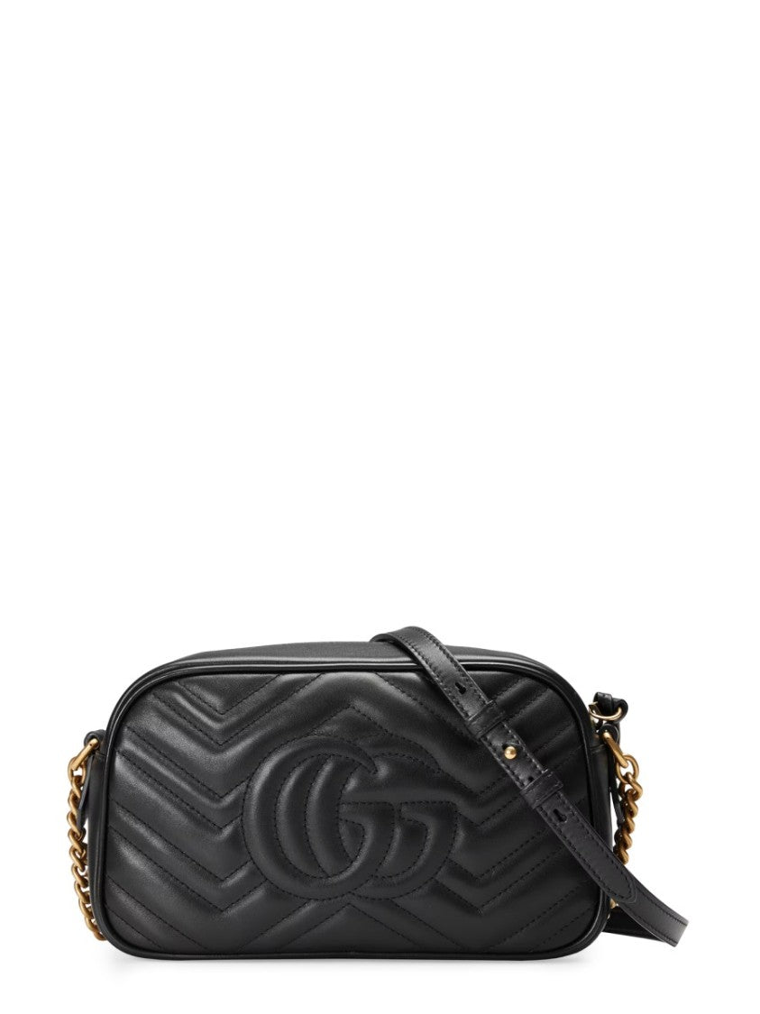 Gucci Small Quilted Calfskin Shoulder Bag With Gold-Tone Accents