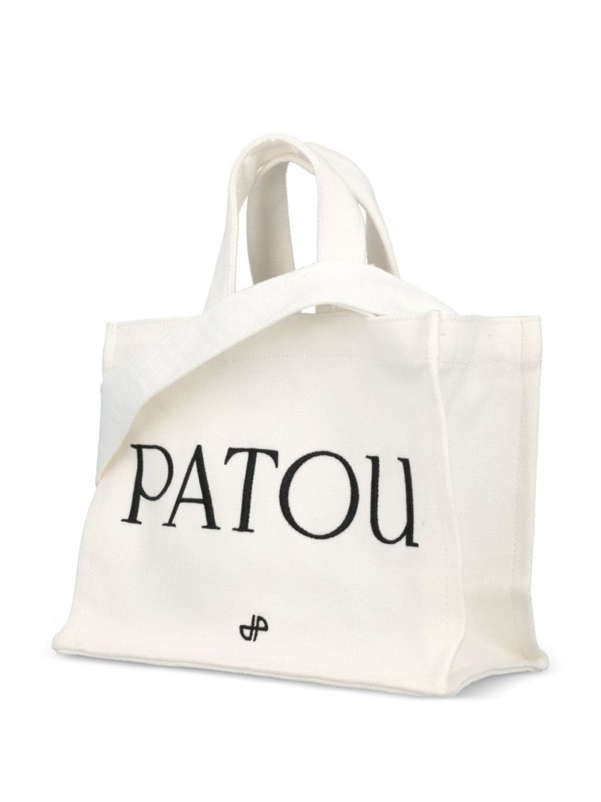 Patou Cream White Small Bag With Logo