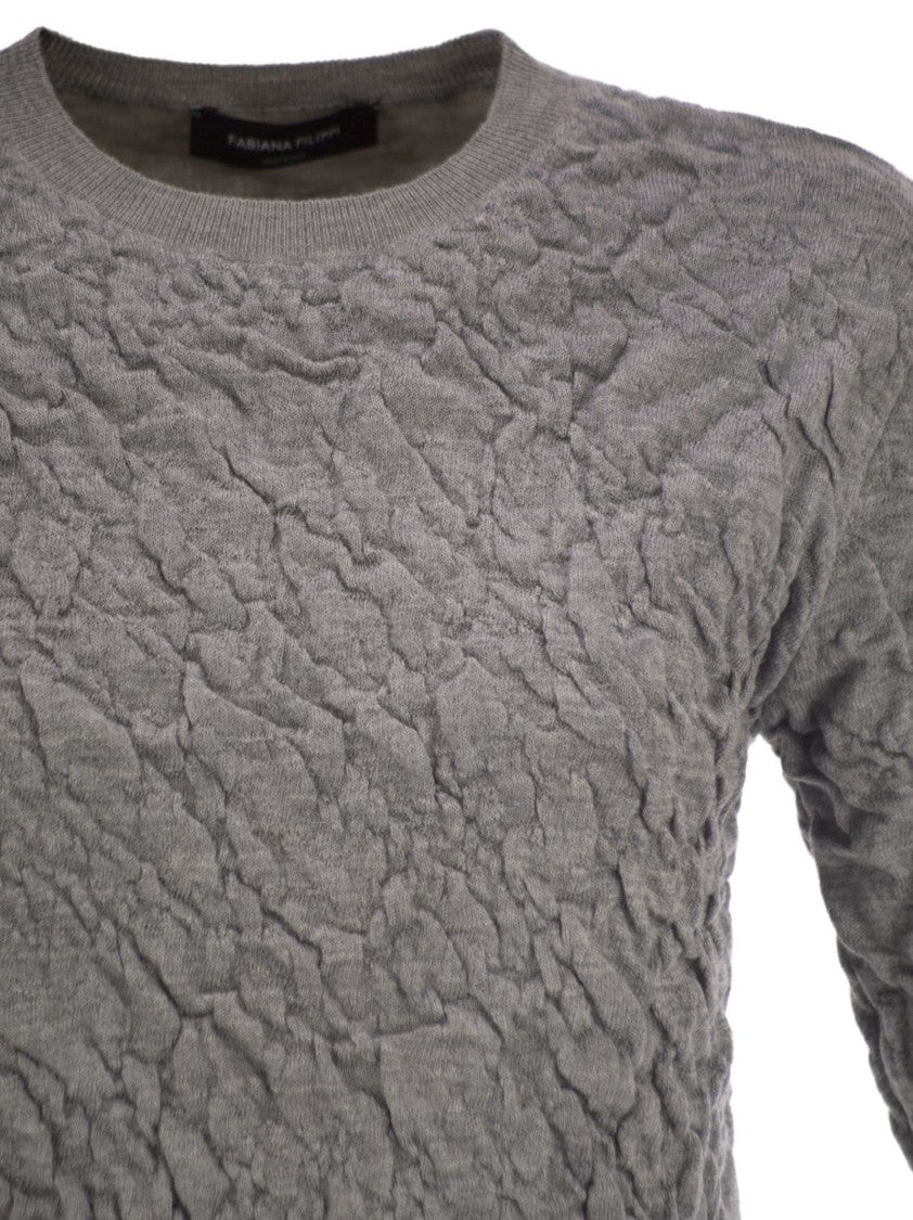 Fabiana Filippi Slim-Fit Jumper With Embossed Finish