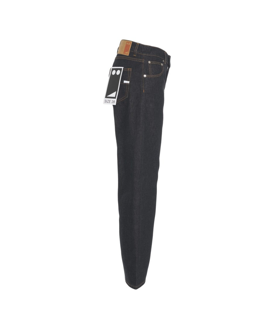 Grifoni Straight Leg Jeans With High Waist