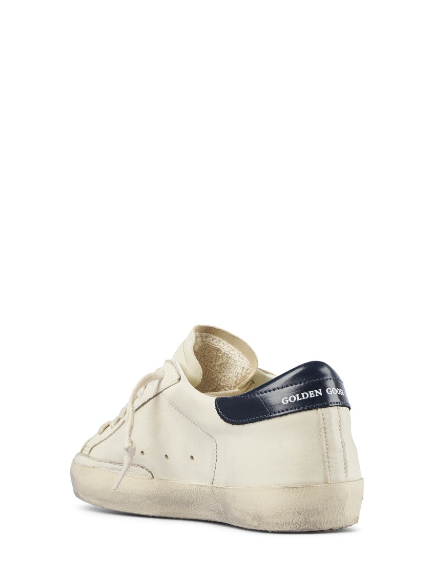 Golden Goose Low-Top Shiny Leather Sneakers With Star Detail And Contrasting Heel