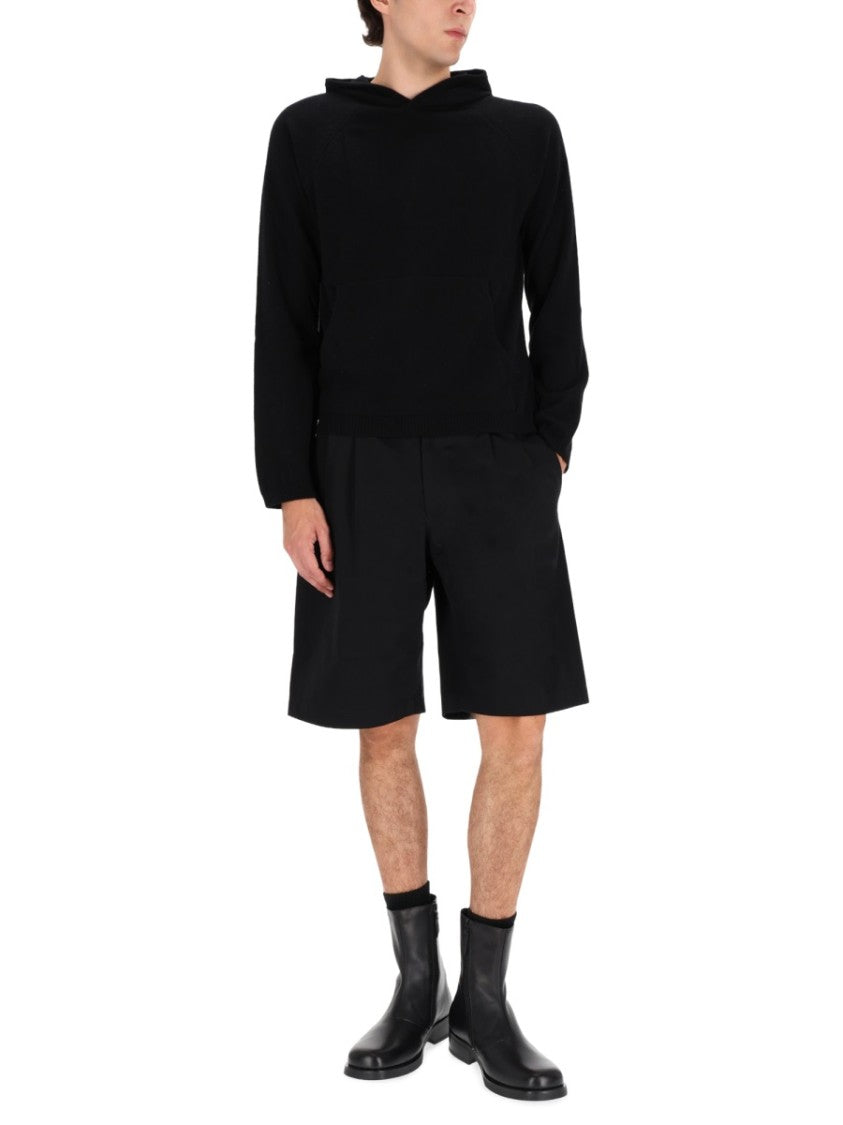 Our Legacy Black Boxy Merino Wool Sweatshirt
