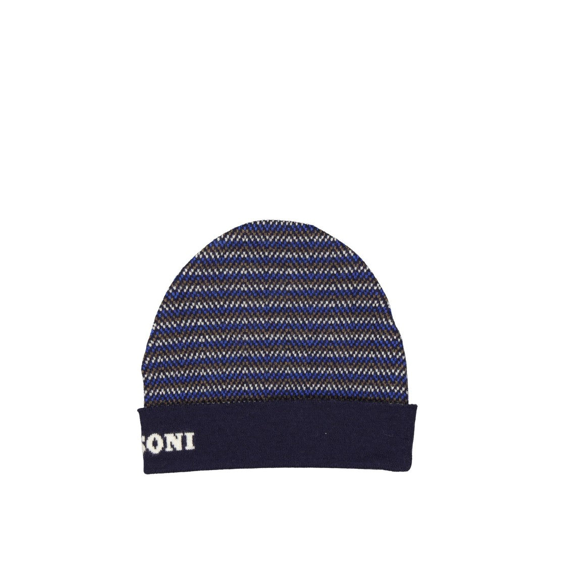 Missoni Textured Knit Wool Hat With Ribbed Trims