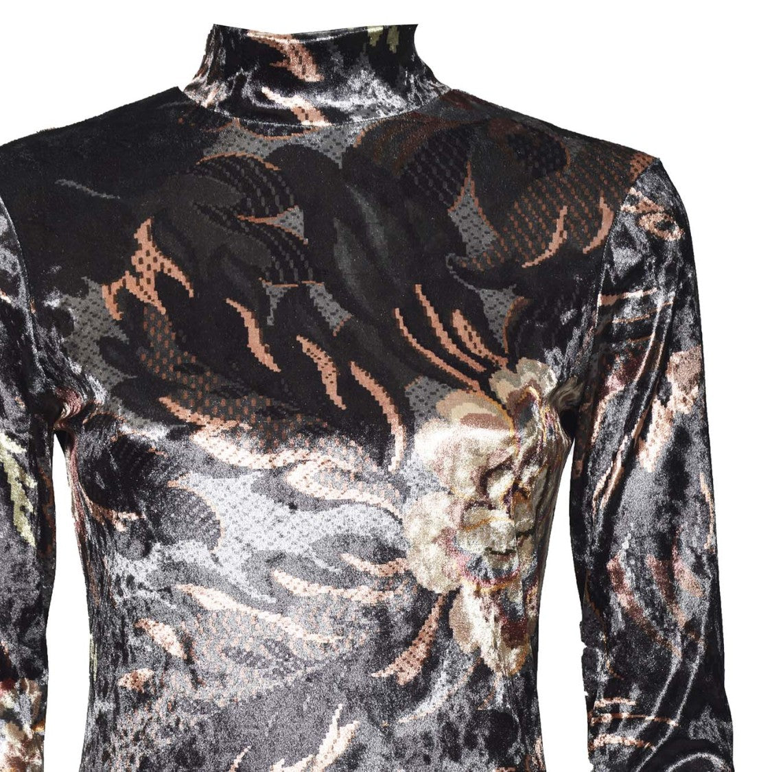Etro Fitted Top In Multicolored Printed Chenille