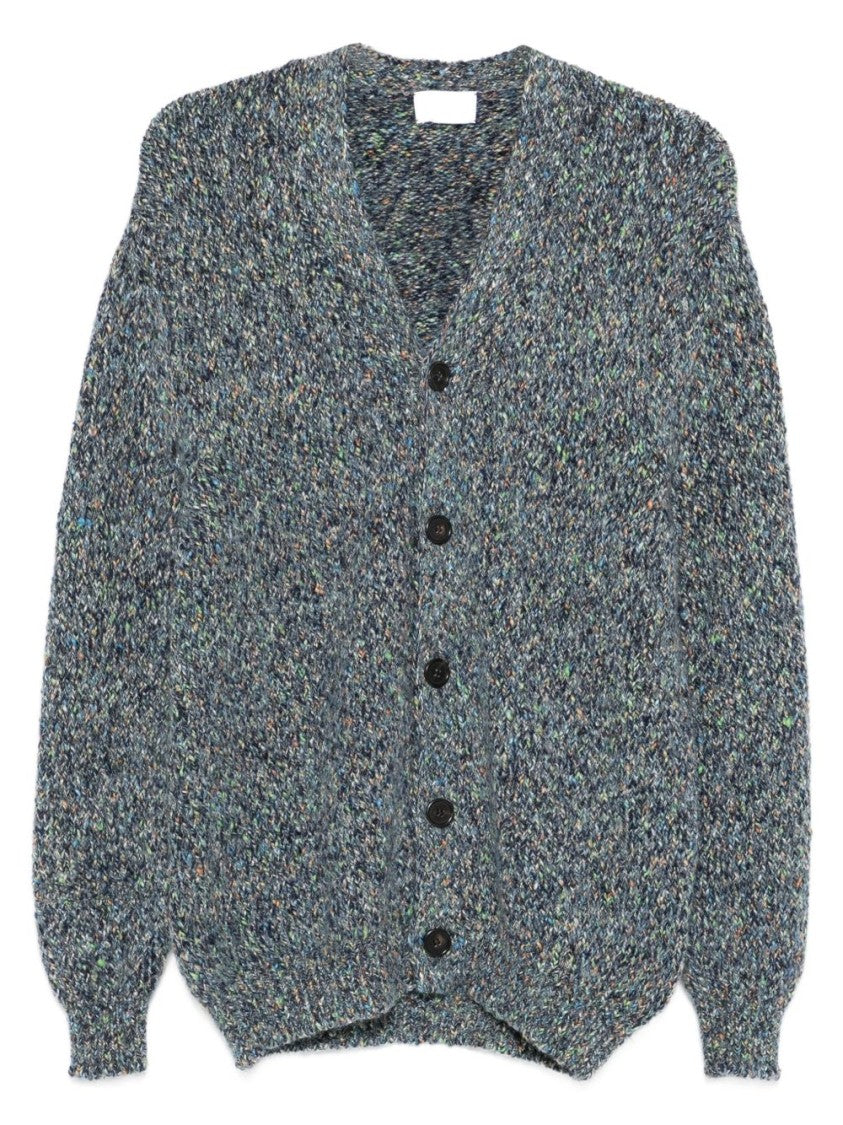Scaglione Speckled Textured Alpaca Blend Cardigan