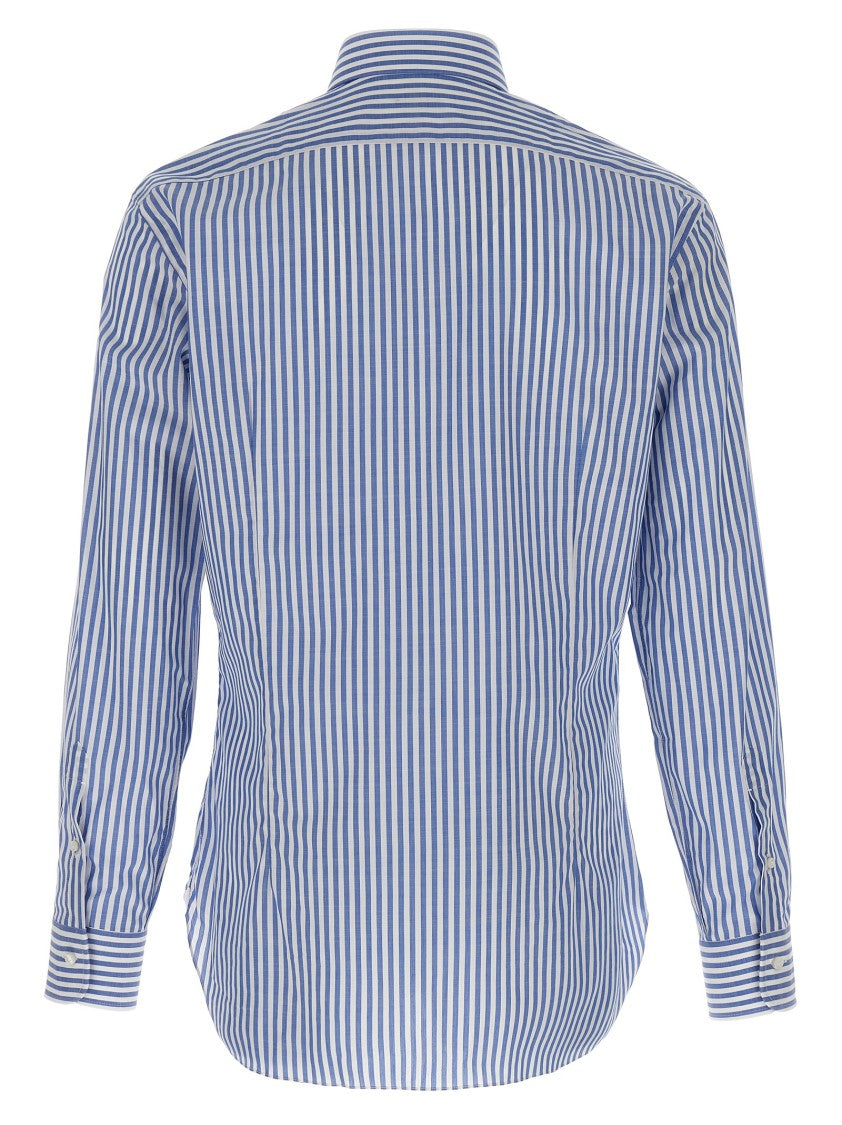 Barba Slim Fit Striped Cotton Shirt