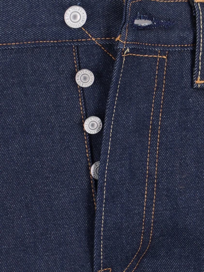 Levi's Strauss Navy 501 Denim Straight-Leg Jeans