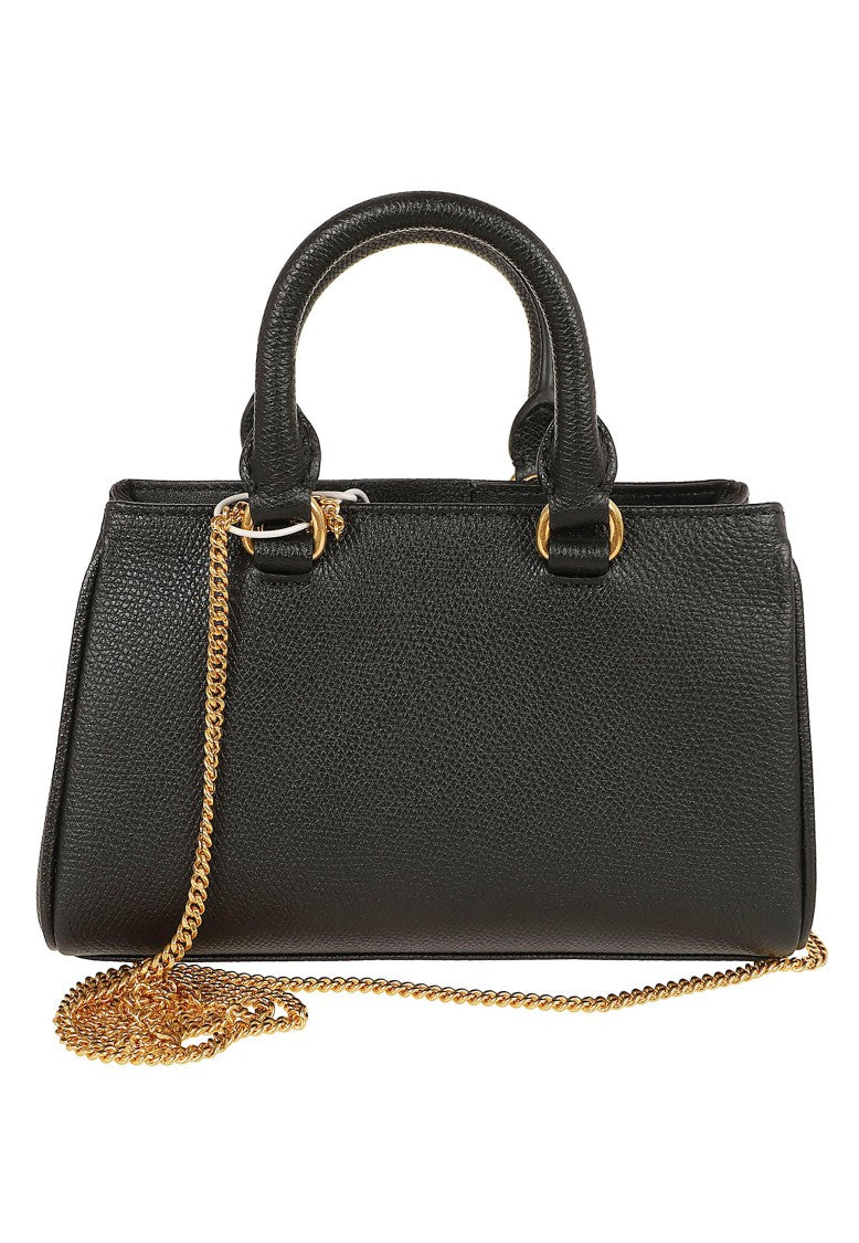 Valentino Garavani Mini Handbag With Vlogo Signature In Premium Grained Calfskin