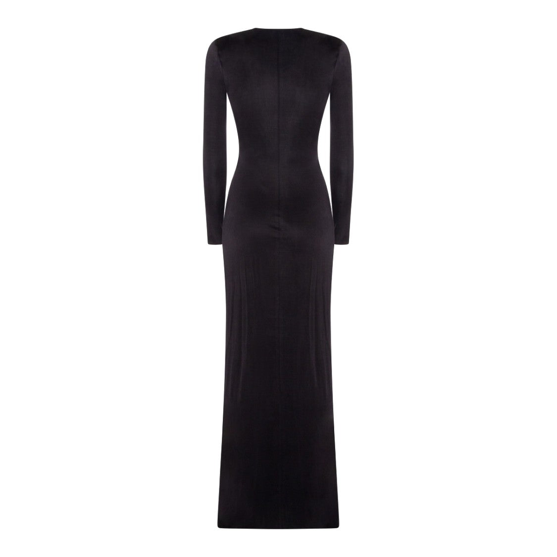 Elisabetta Franchi Cupro Dress With Draped Design
