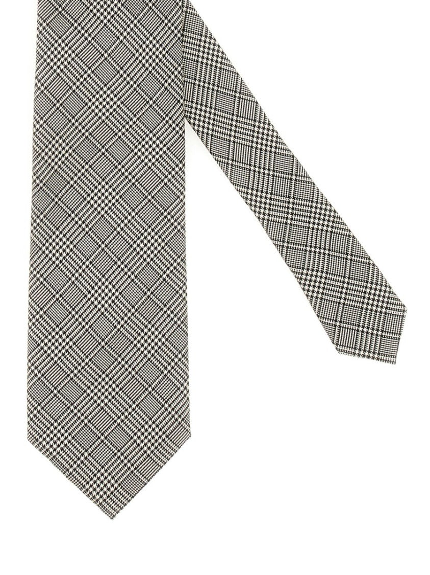 Tom Ford Sophisticated Check Pattern Silk Tie