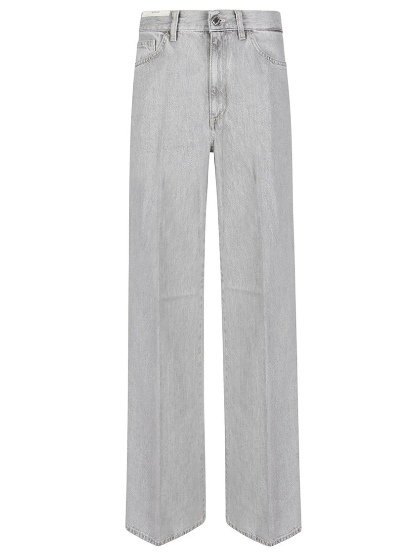 Pt Torino Light Grey Cindy High Waist Jeans