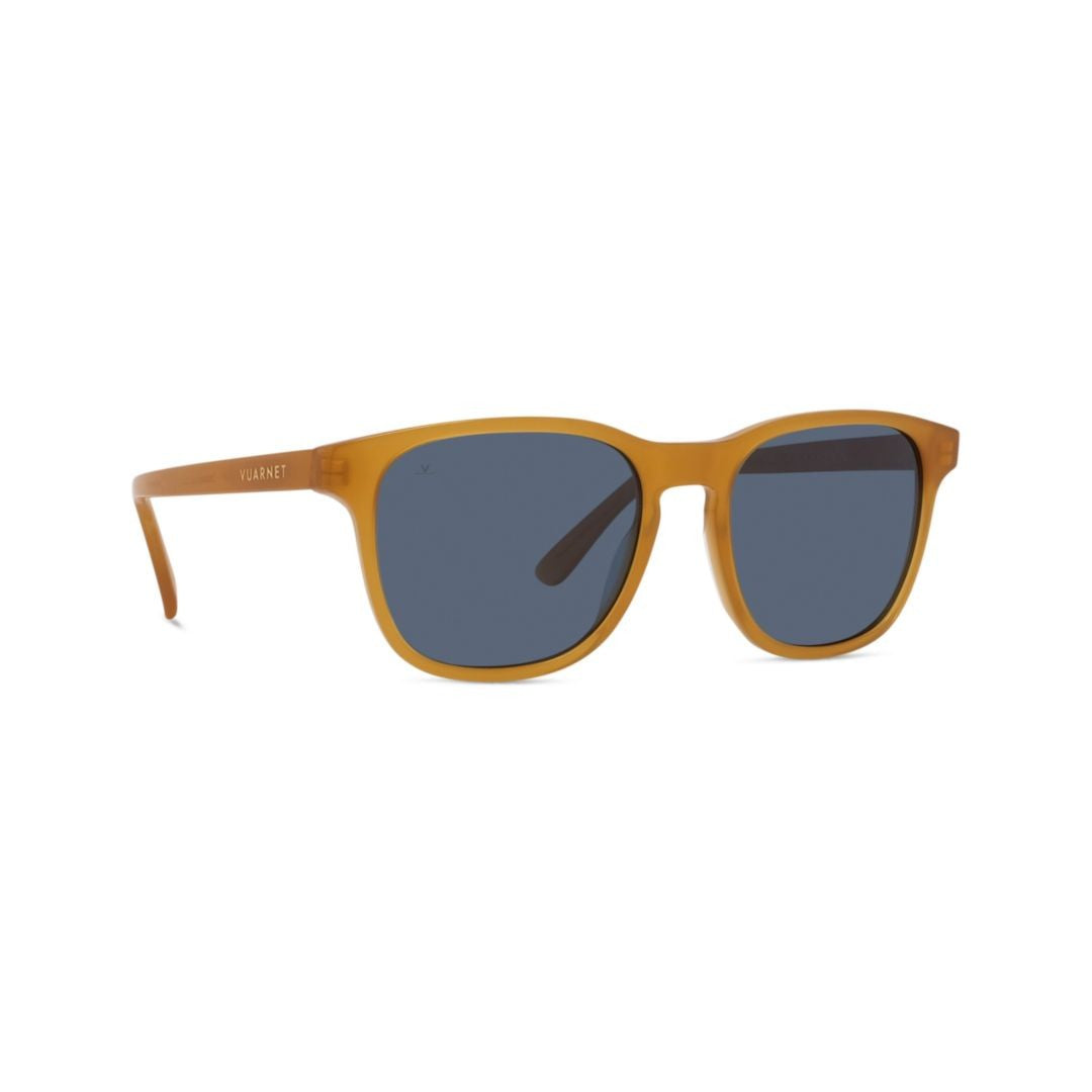 Vuarnet Vu40012i Classic Square Frame Sunglasses In Warm Amber