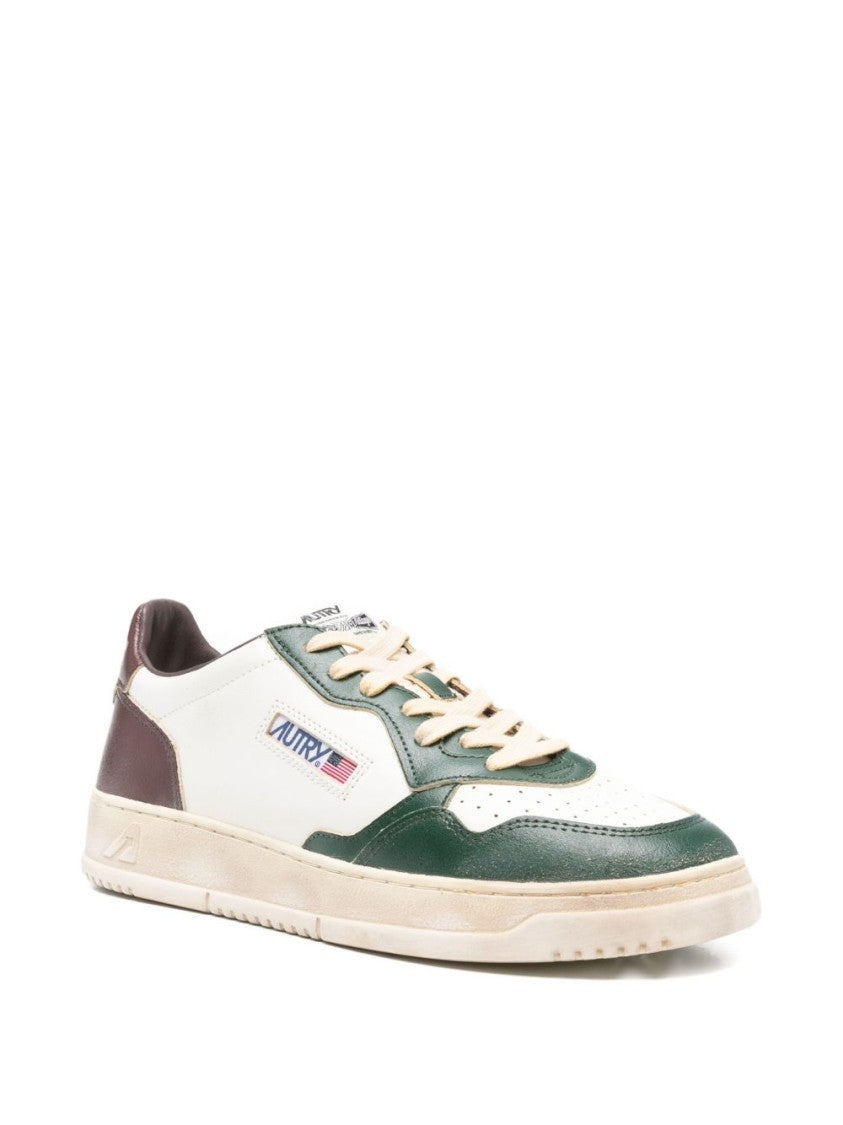 Autry Low-Top Sneakers With Leather Panels