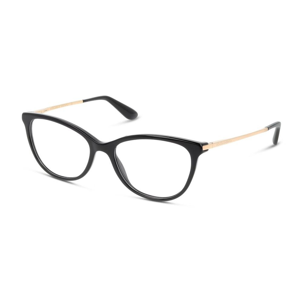 Dolce & Gabbana Dg3258 Butterfly-Shaped Black Celluloid Eyeglasses