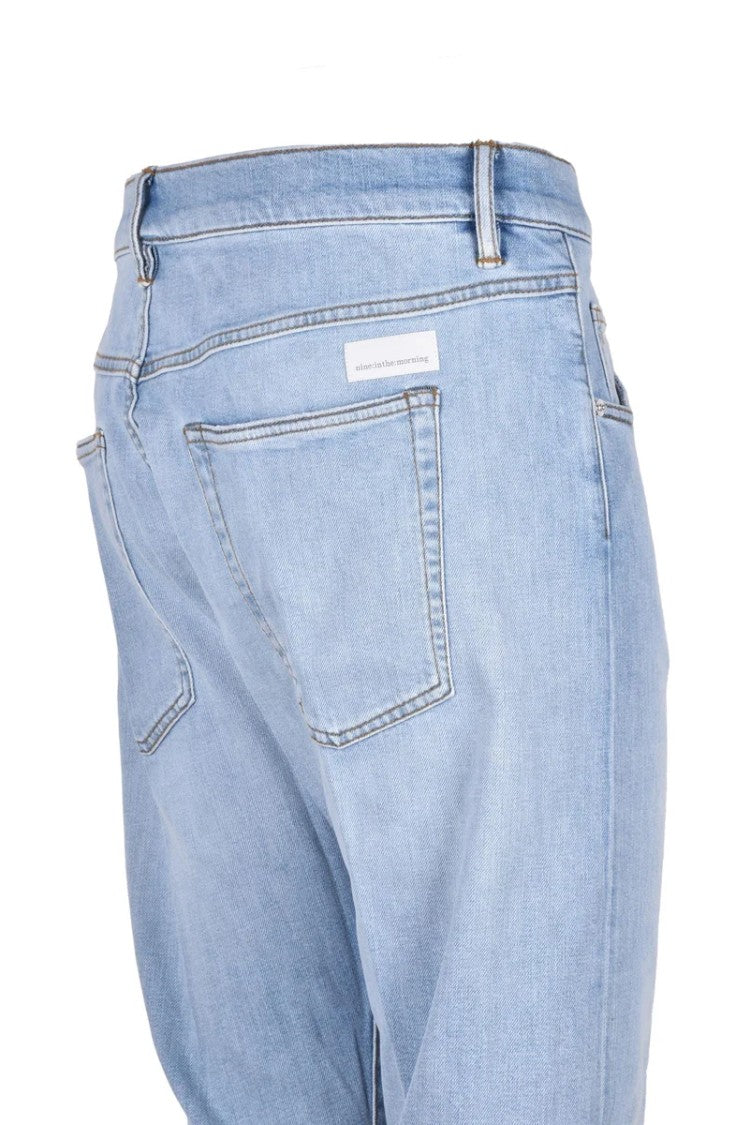 Nine In The Morning Rock Skinny Jeans - Light Blue