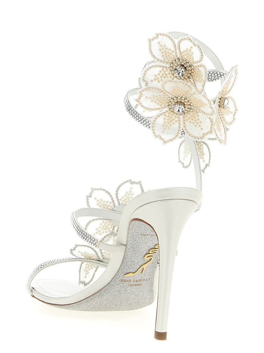 René Caovilla 'Peach Flower' Sandals