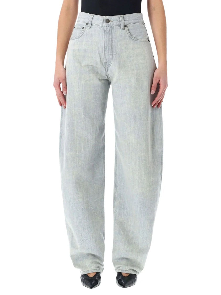 Haikure Light Blue Rounded Leg Denim Jeans