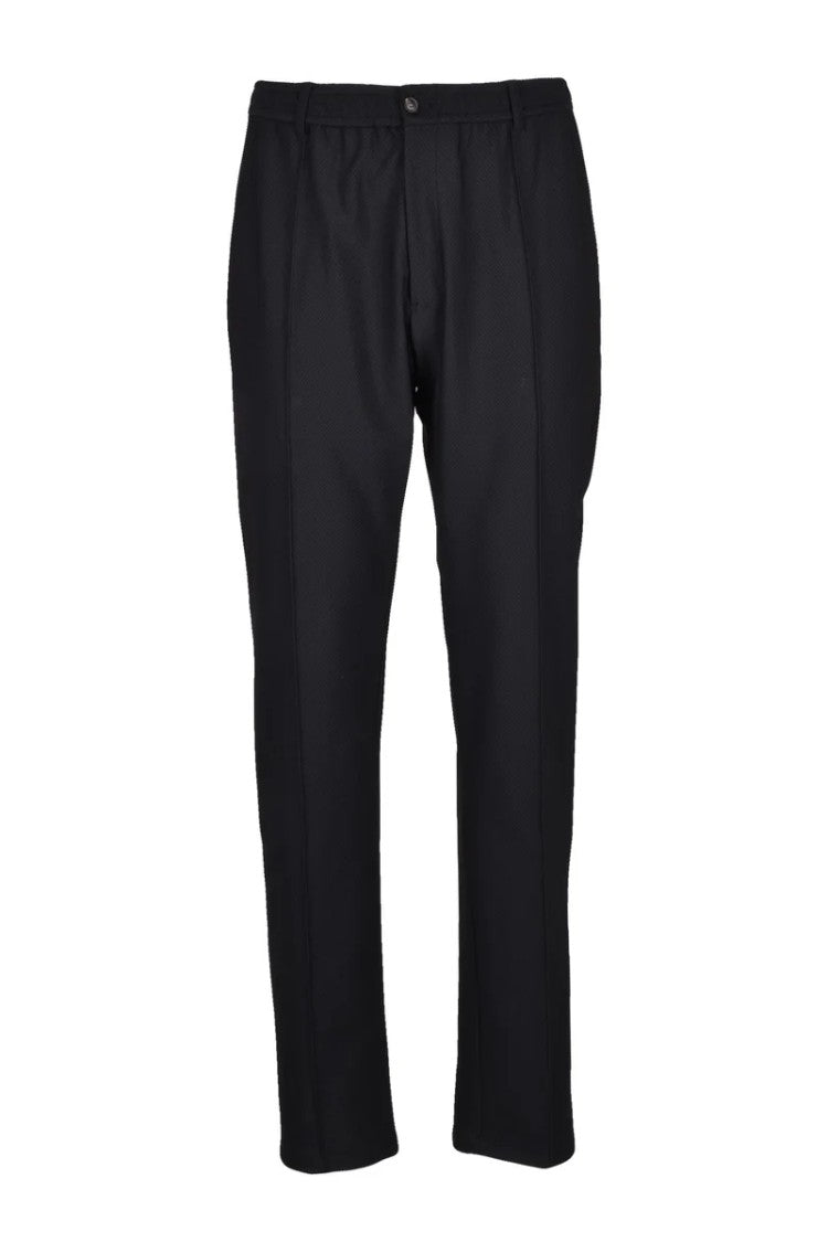 Emporio Armani Nylon Stretch Trousers - Black