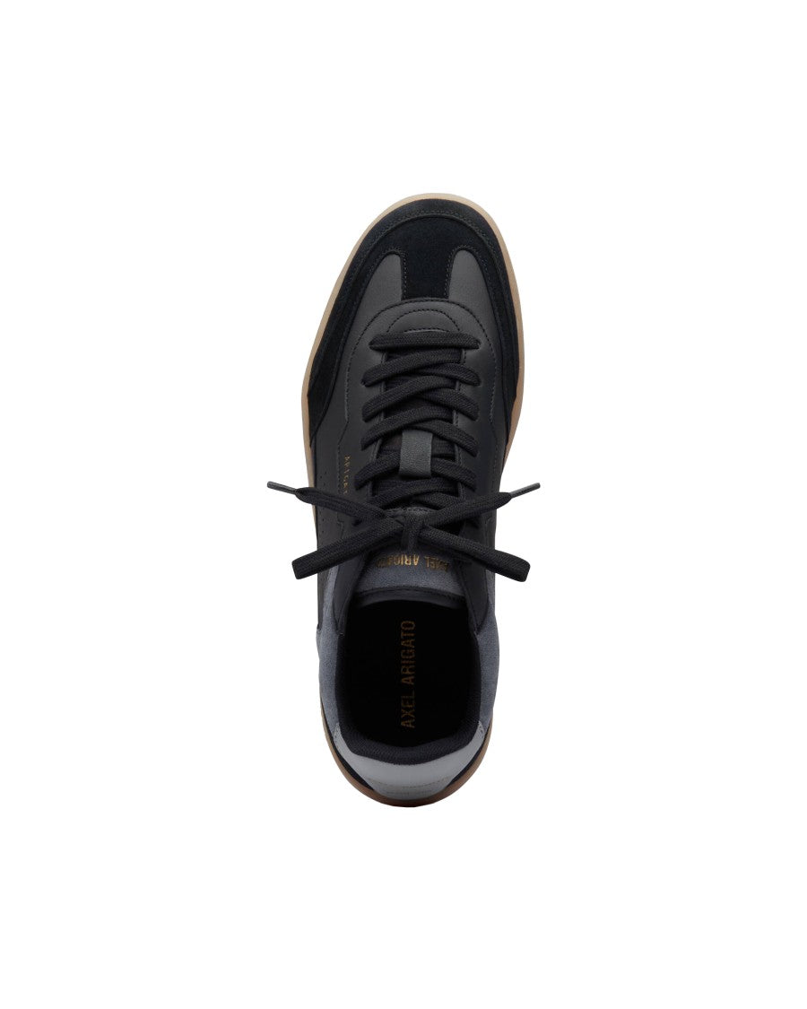 Axel Arigato Contrast Upper Low-Top Sneakers With Metallic Logo