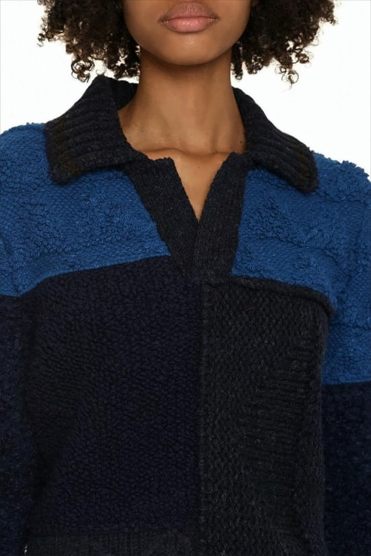 Bottega Veneta Patchwork Cropped Jacket With Textured Wool And Cashmere Blend