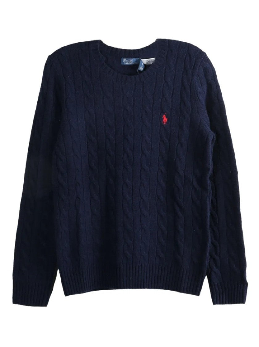 Polo Ralph Lauren Cable Knit Pullver With Crew Neckline