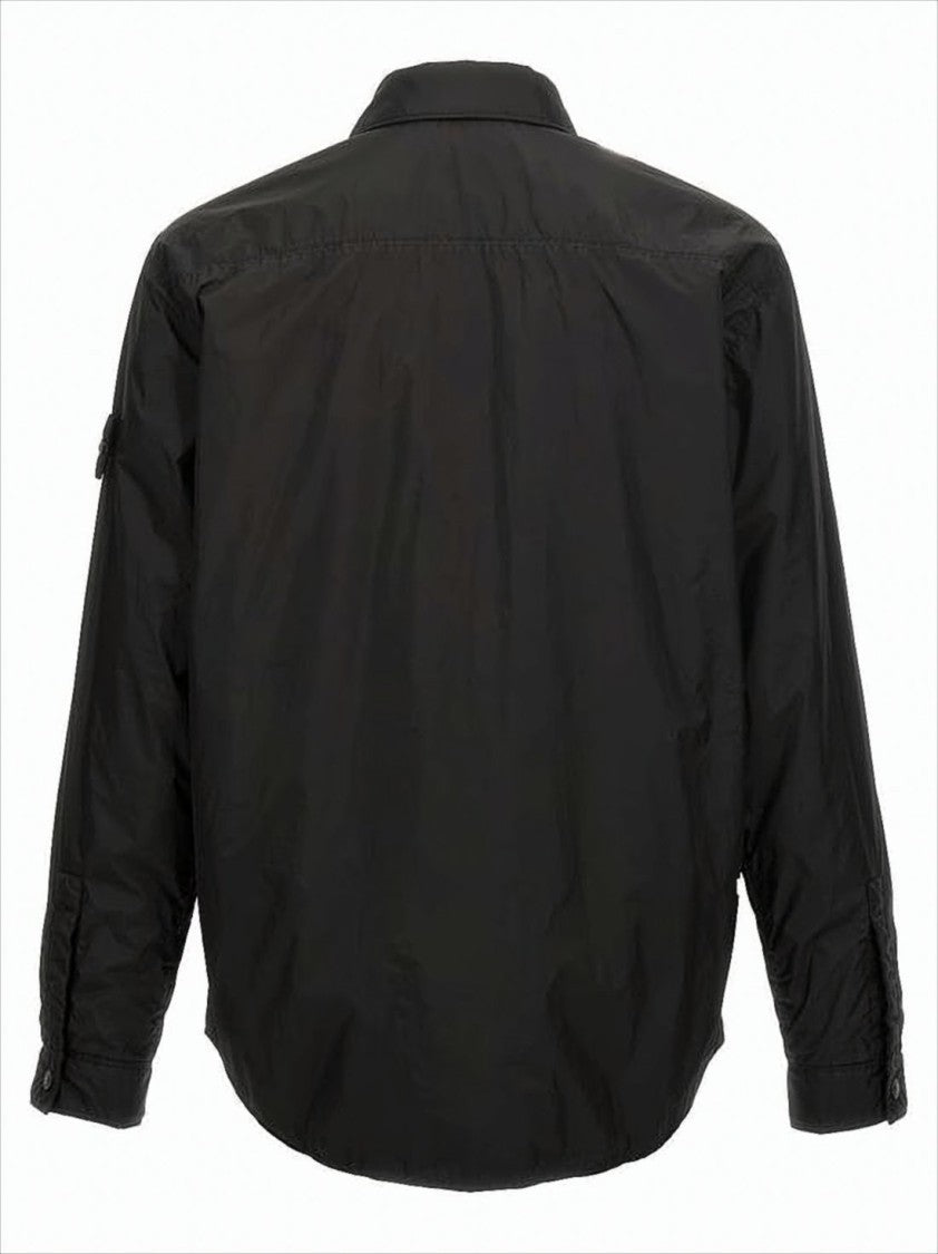 Stone Island Lightweight Black Outerwear Shirt