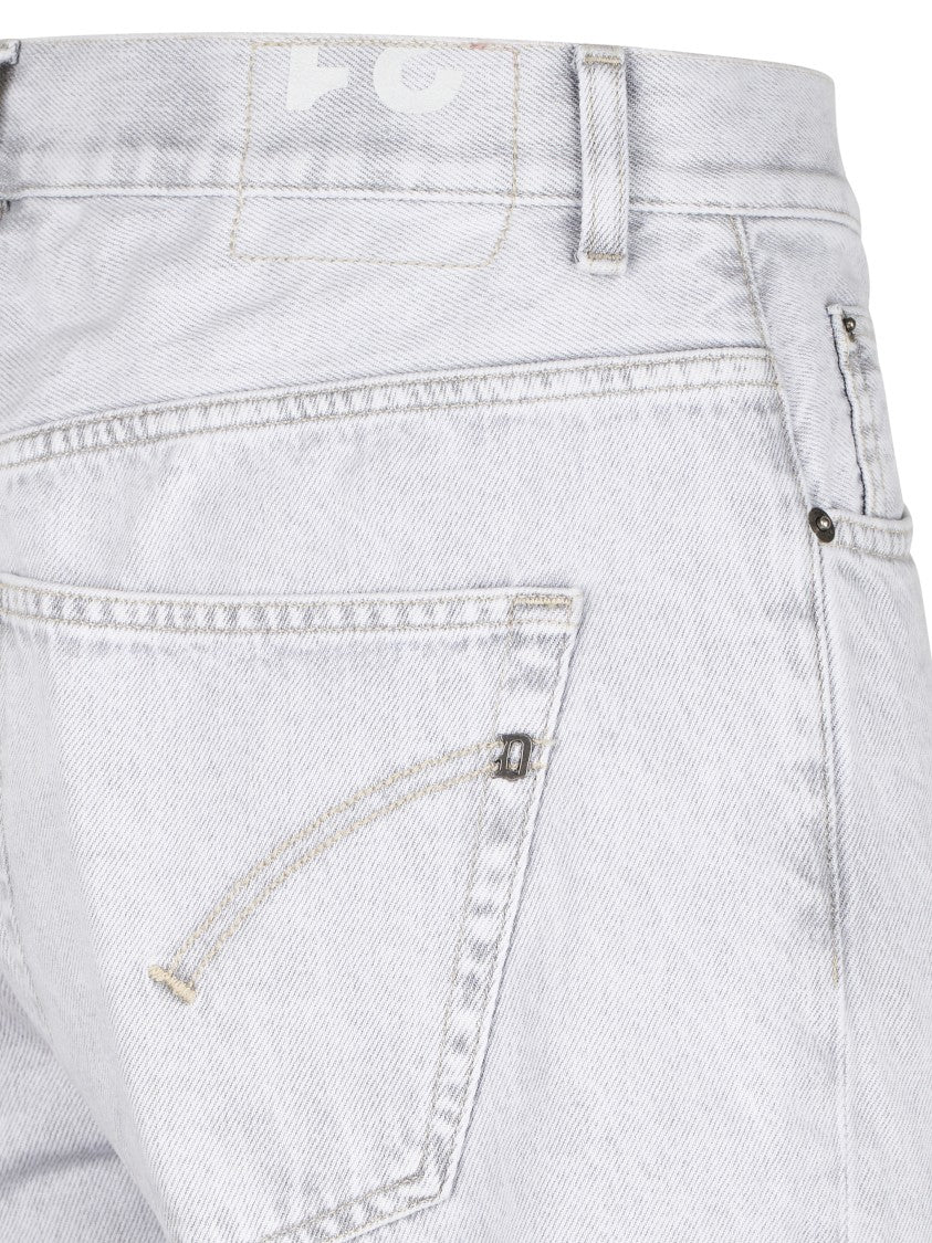 Dondup Knee-Length Denim Bermuda Shorts With Classic Five-Pocket Design