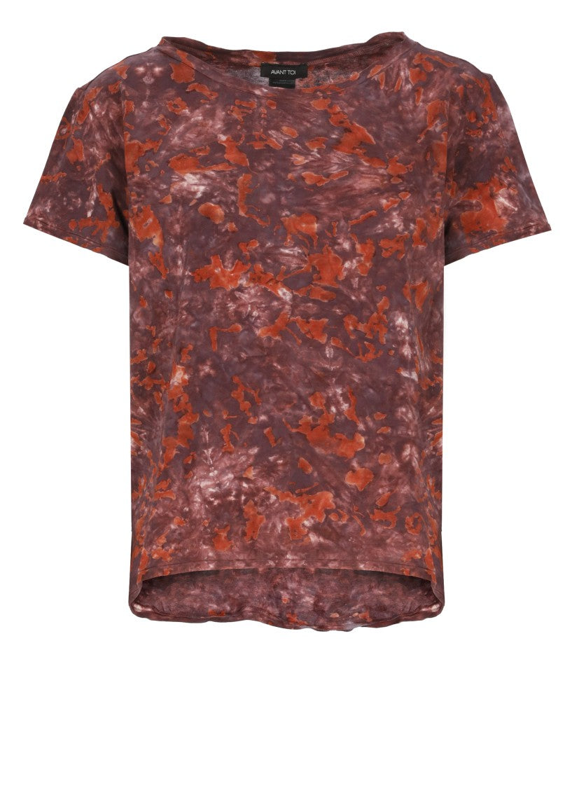 Avant Toi Purple Cotton Knit Top