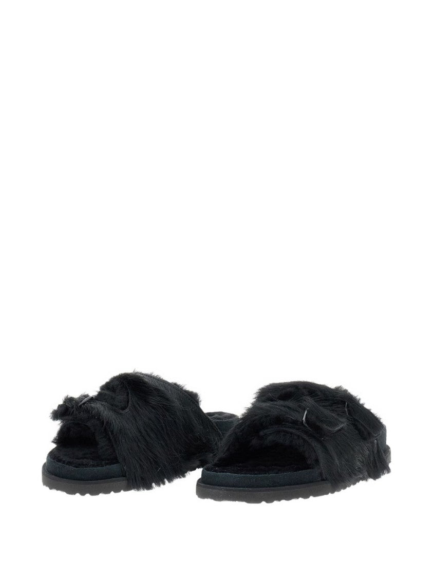Birkenstock Black Suede Slip-On Sandals