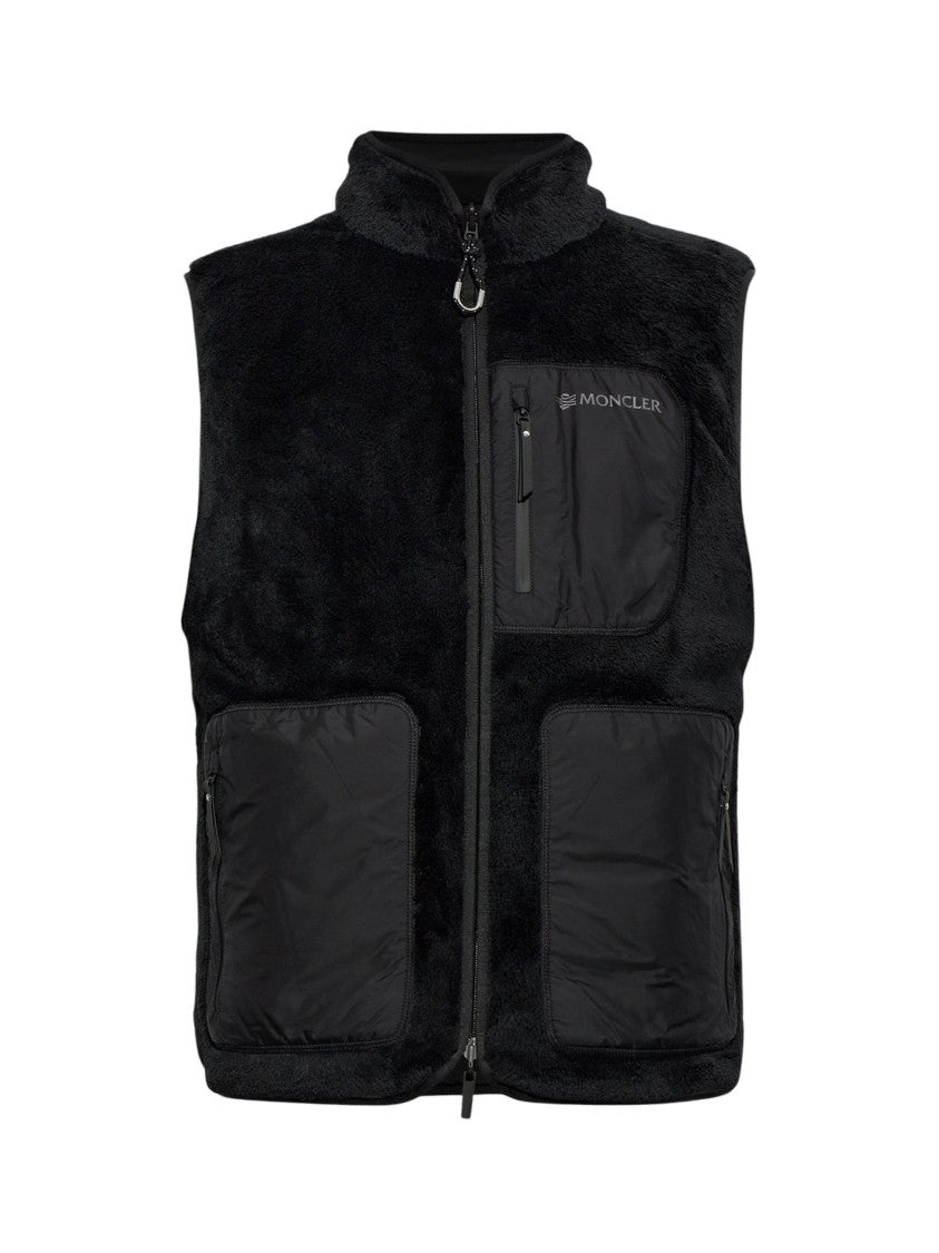 Moncler Reversible Padded Fleece Polyamide Down Vest