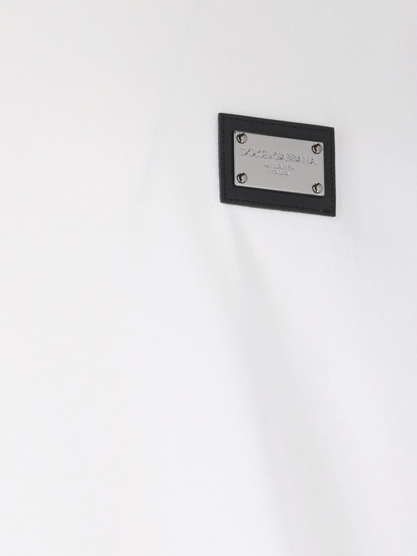 Dolce & Gabbana Logo Plaque T-Shirt – White