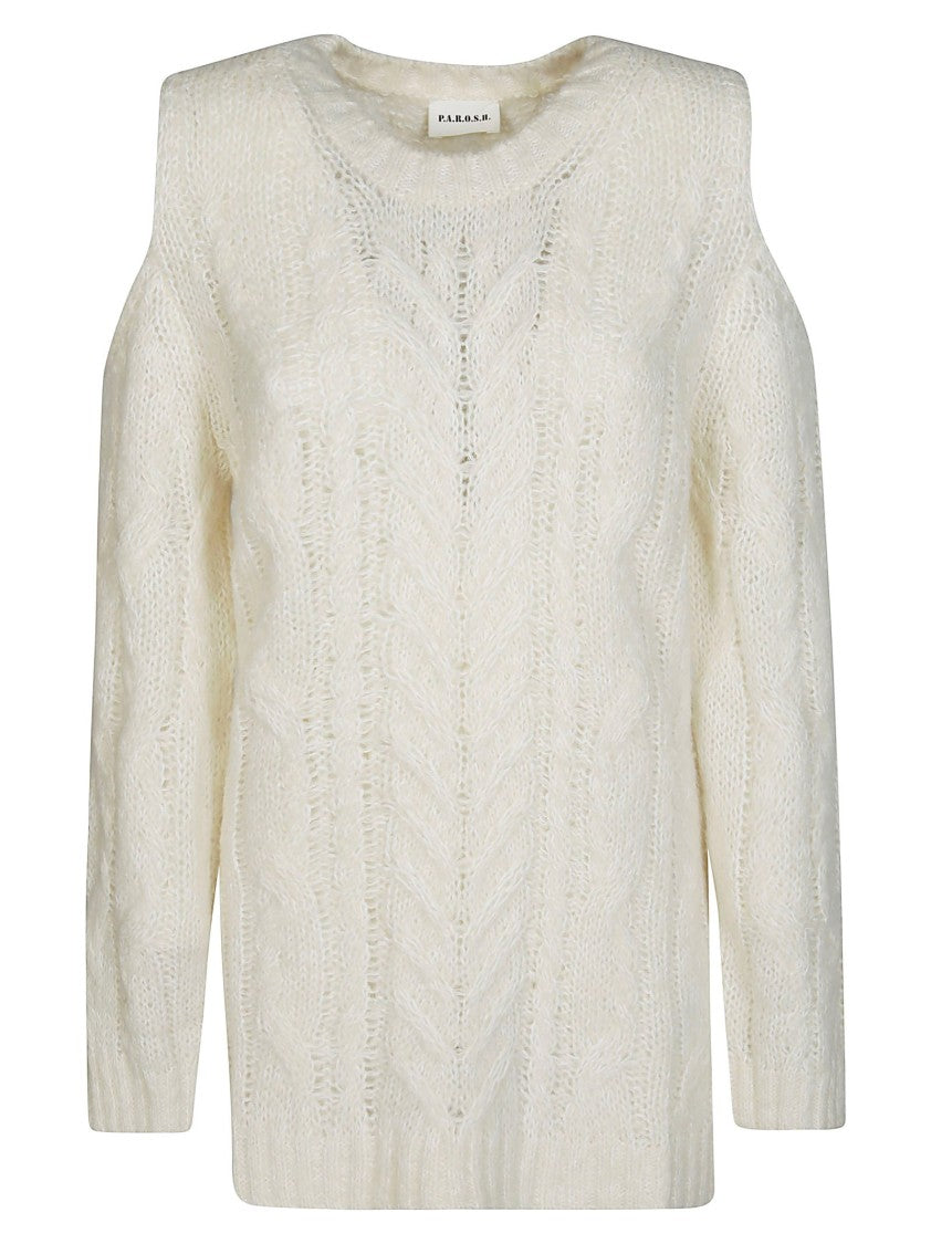 Parosh Textured Cable Knit Gilet