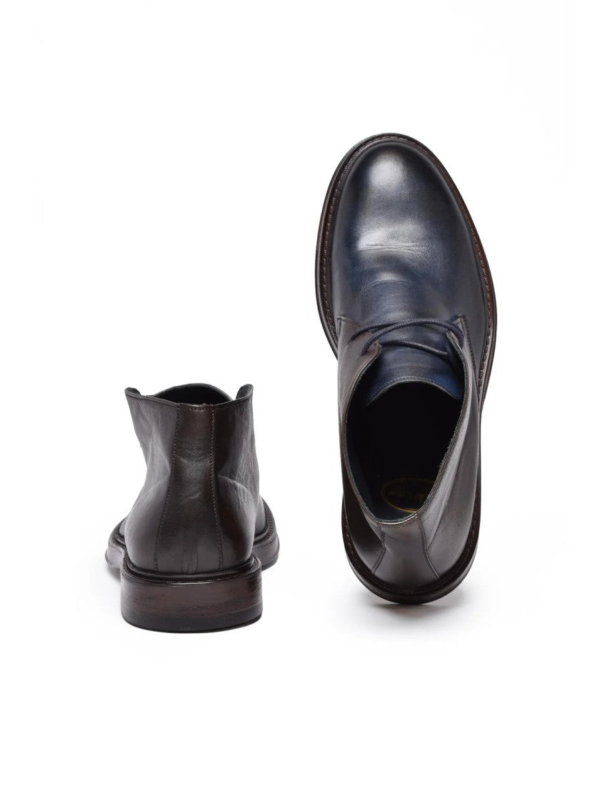 Botti 1913 Gradient Leather Chukka Boots With Distinguished Lace-Up Closure