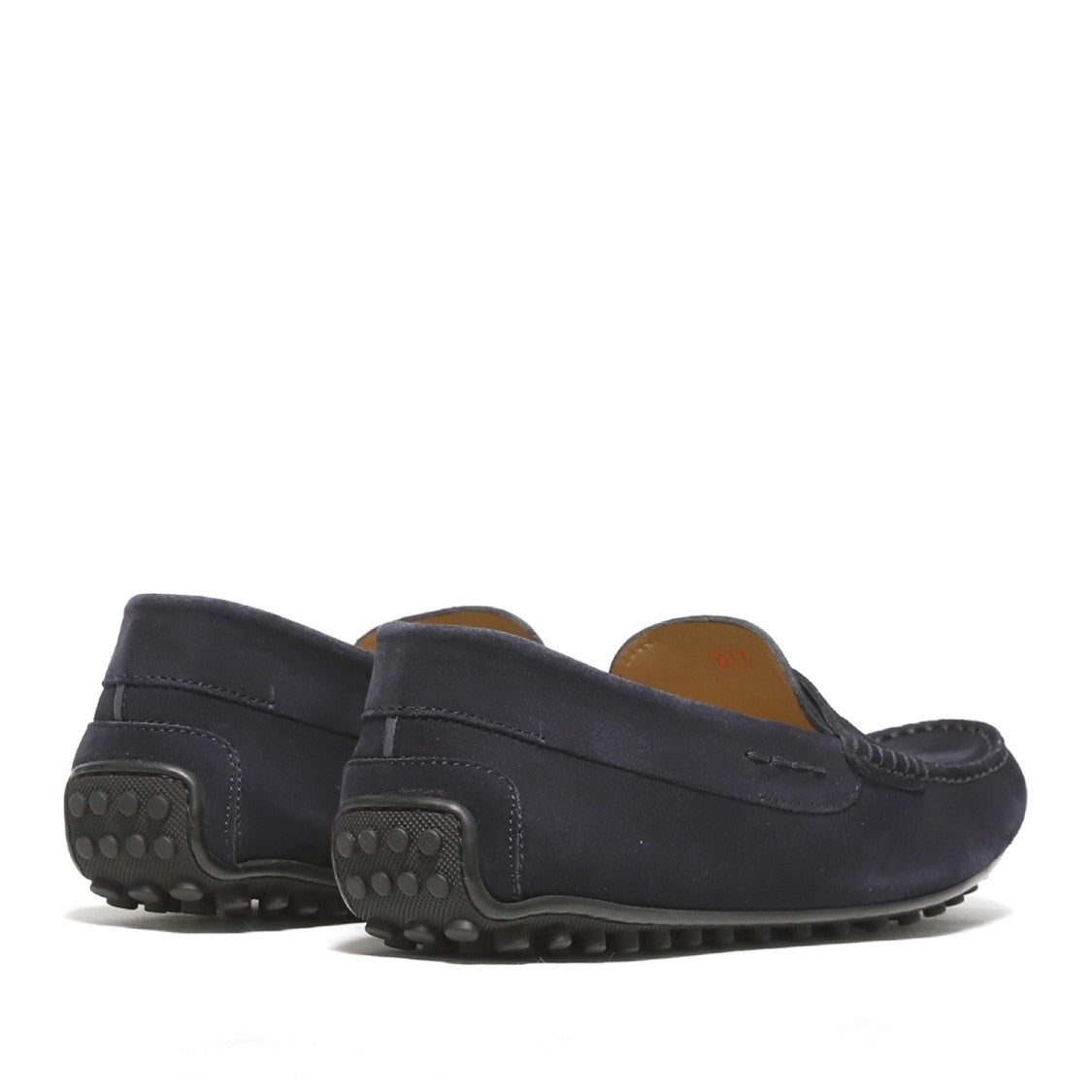 Rossano Bisconti Moccasin In Soft Navy Blue Suede