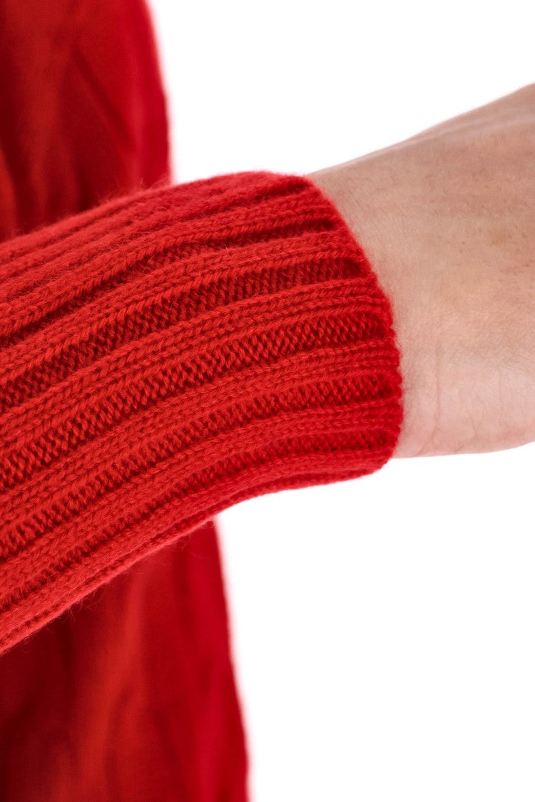 Drumohr Pure Cashmere Cable Knit Crewneck Sweater
