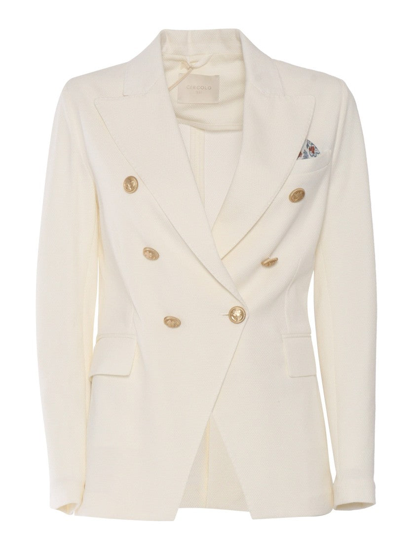 Circolo 1901 Double-Breasted Tailored Blazer