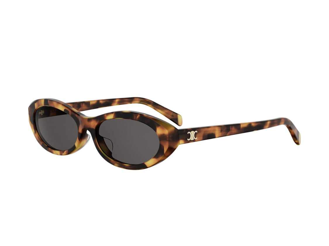 Celine Cl40353f Tortoiseshell Rounded Sunglasses