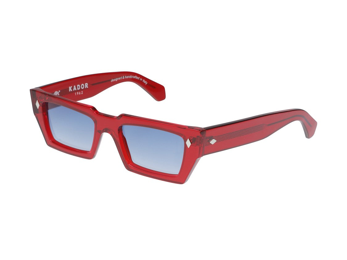 Kador Blue Disko Gradient Oversized Square Sunglasses