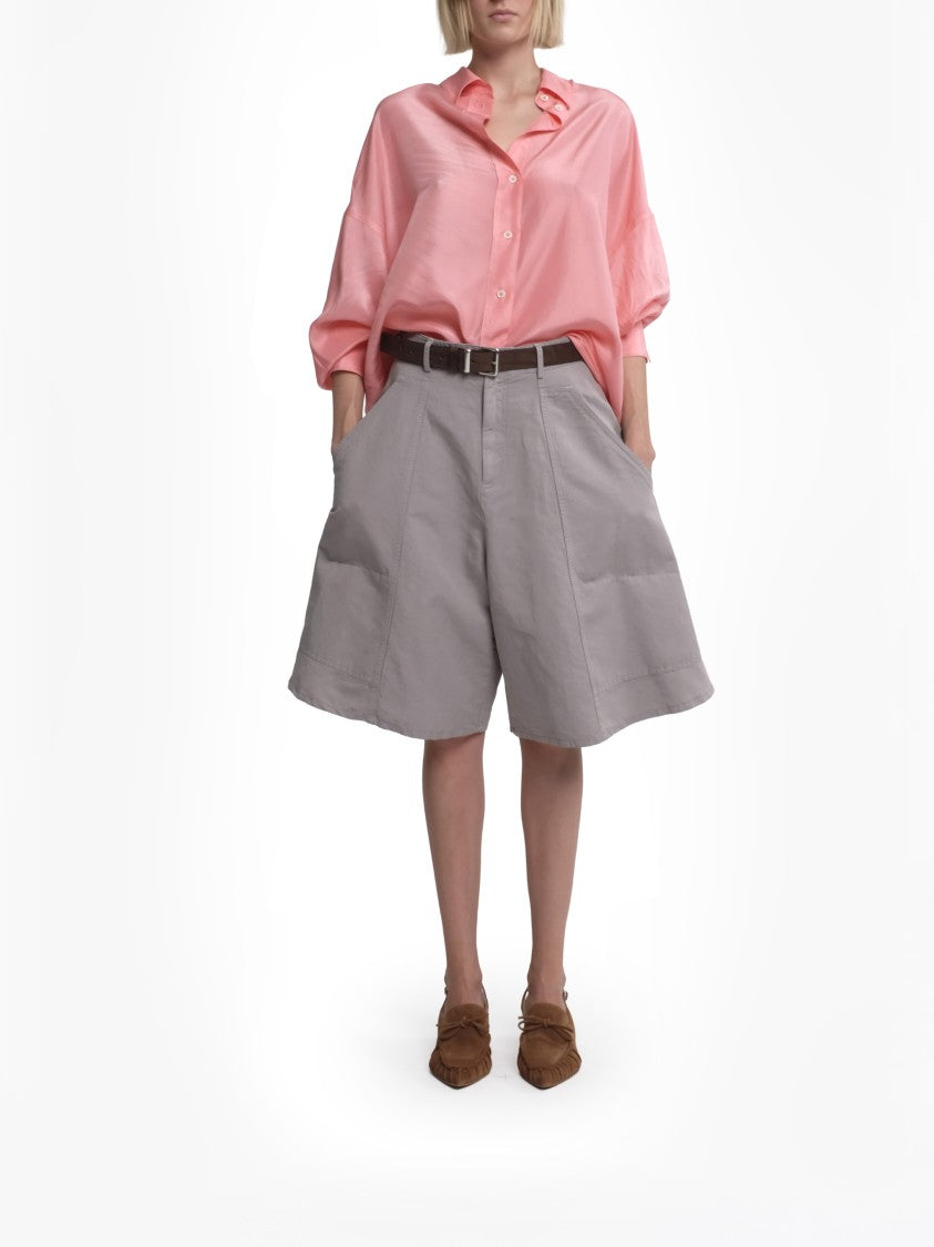 Tela Uvetta Loose-Fitting Long-Sleeved Blouse