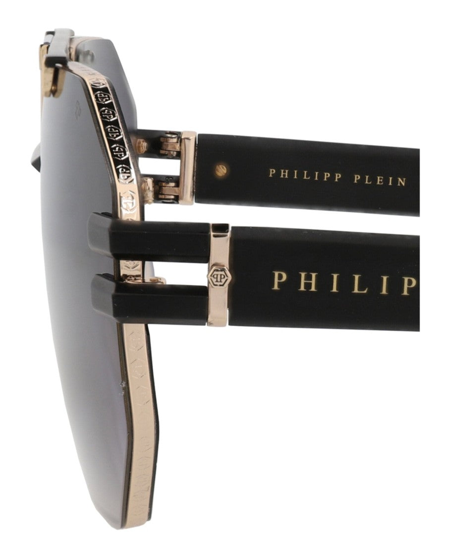 Philipp Plein Aviator-Frame Titanium Sunglasses
