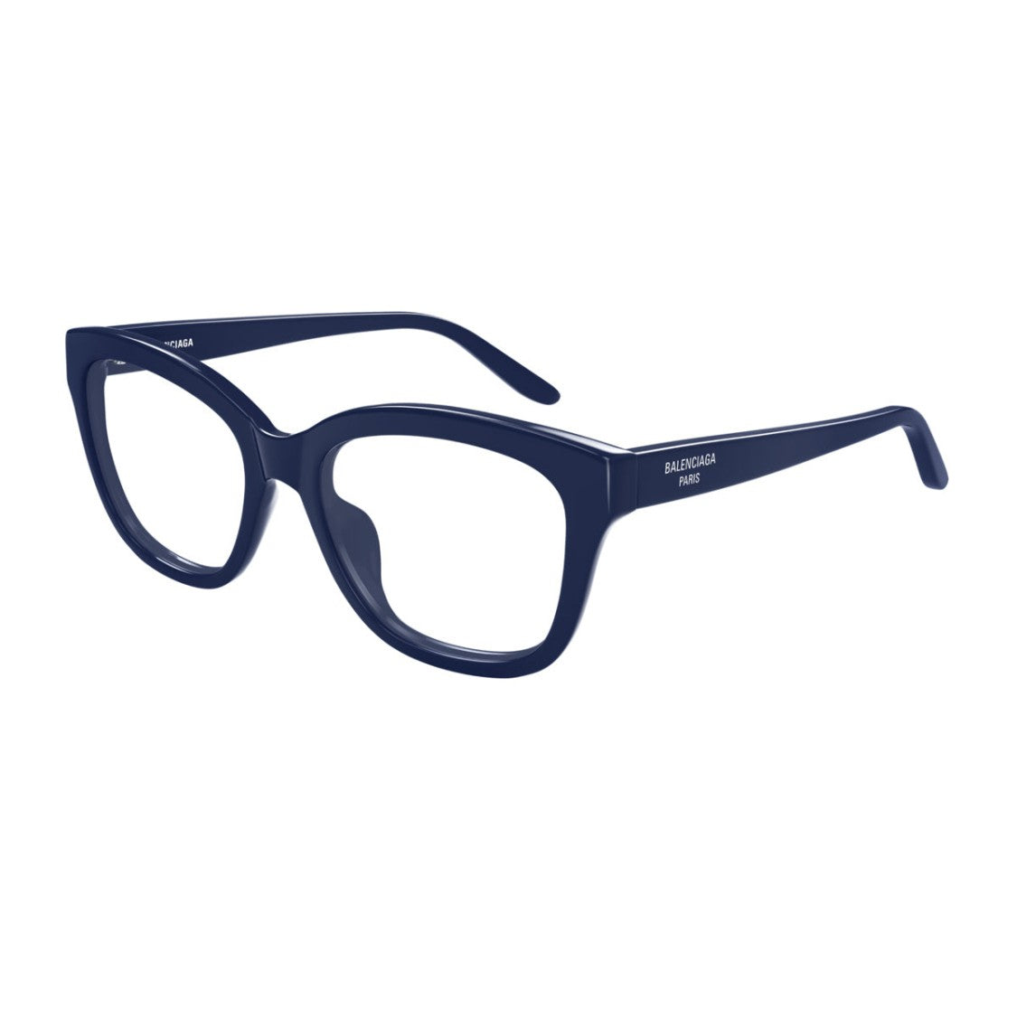Balenciaga Everyday Geometric Blue Recycled Acetate Eyeglasses