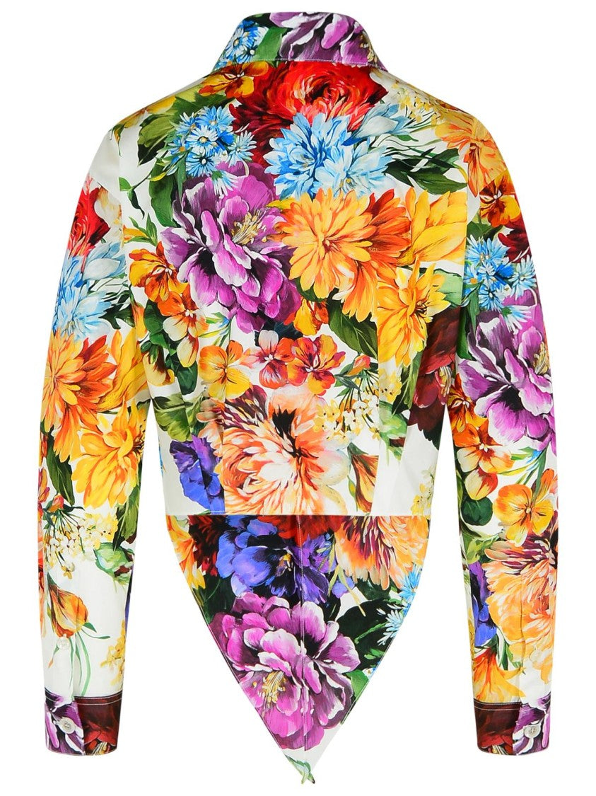 Dolce & Gabbana Floral Print Cotton Shirt