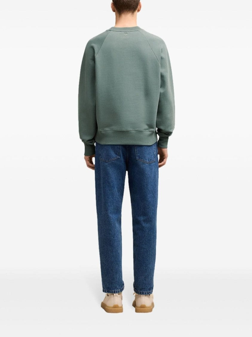 Ami Relaxed-Fit Crewneck Sweatshirt With Raglan Sleeves