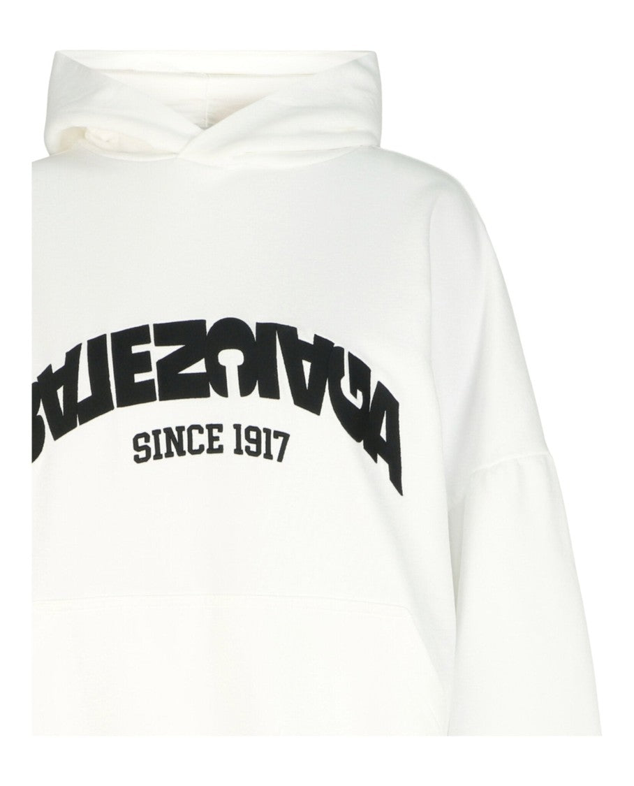 Balenciaga Upside-Down Embroidered Graphic Hoodie