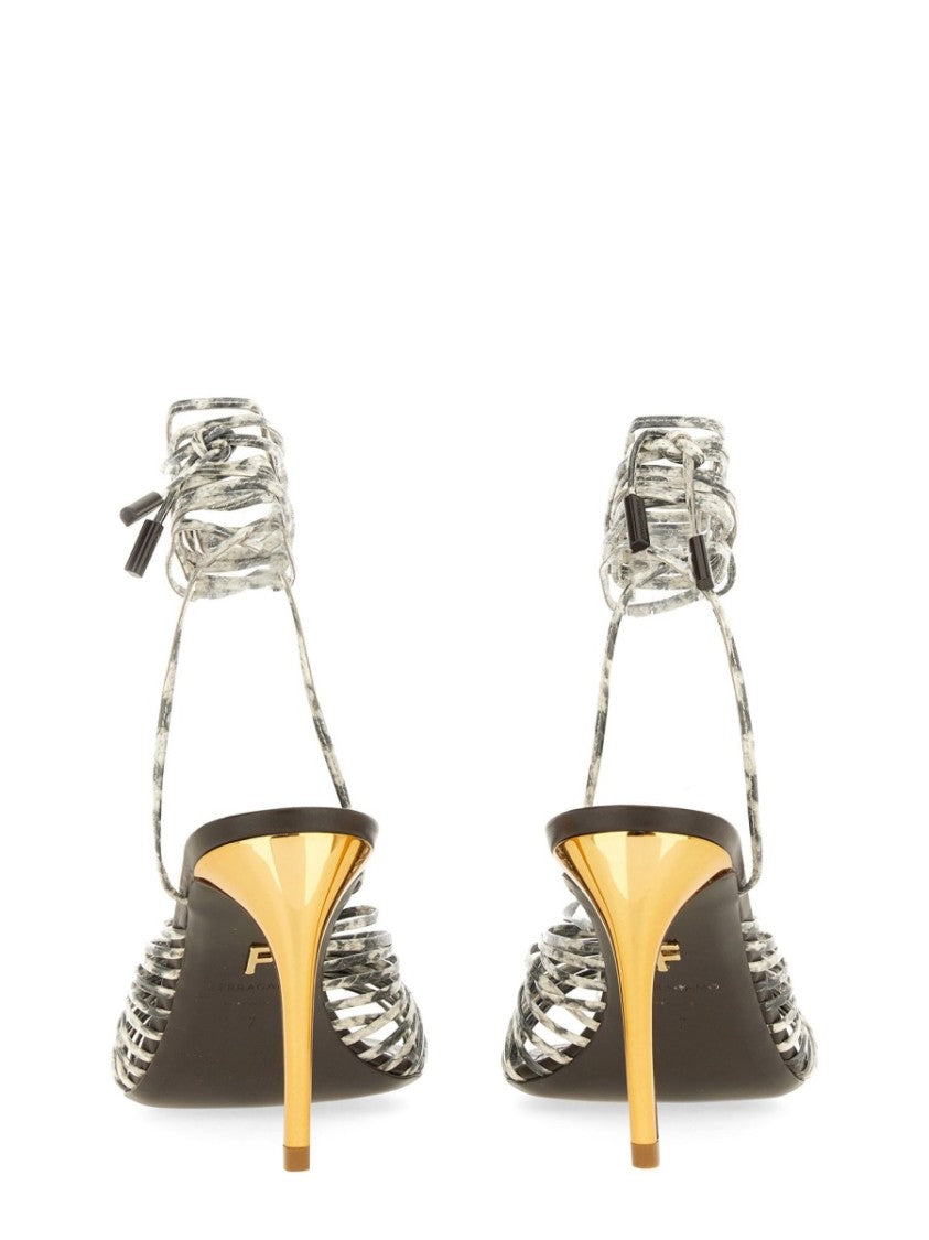 Ferragamo Twisted High-Heel Sandals