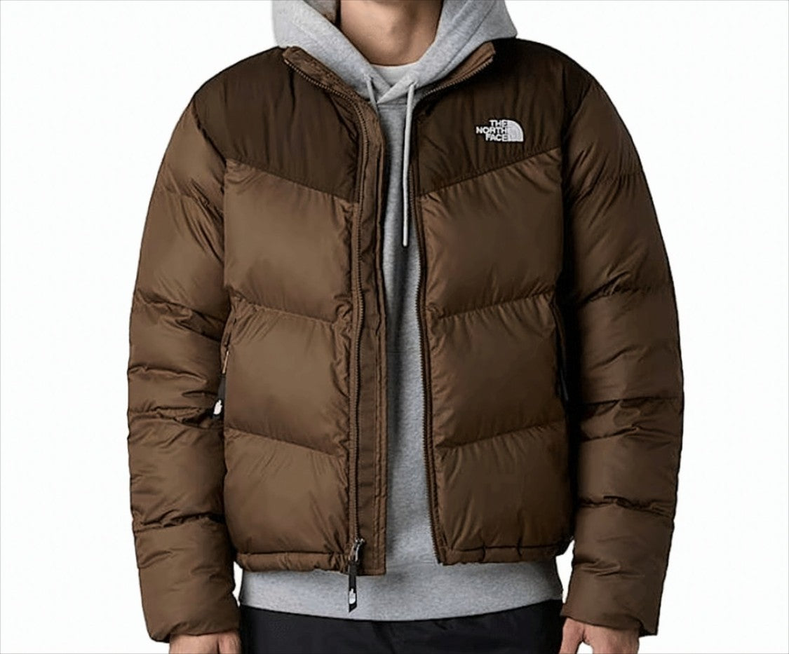 The North Face Two-Tone Insulated Saikuru Jacket With Geometric Design